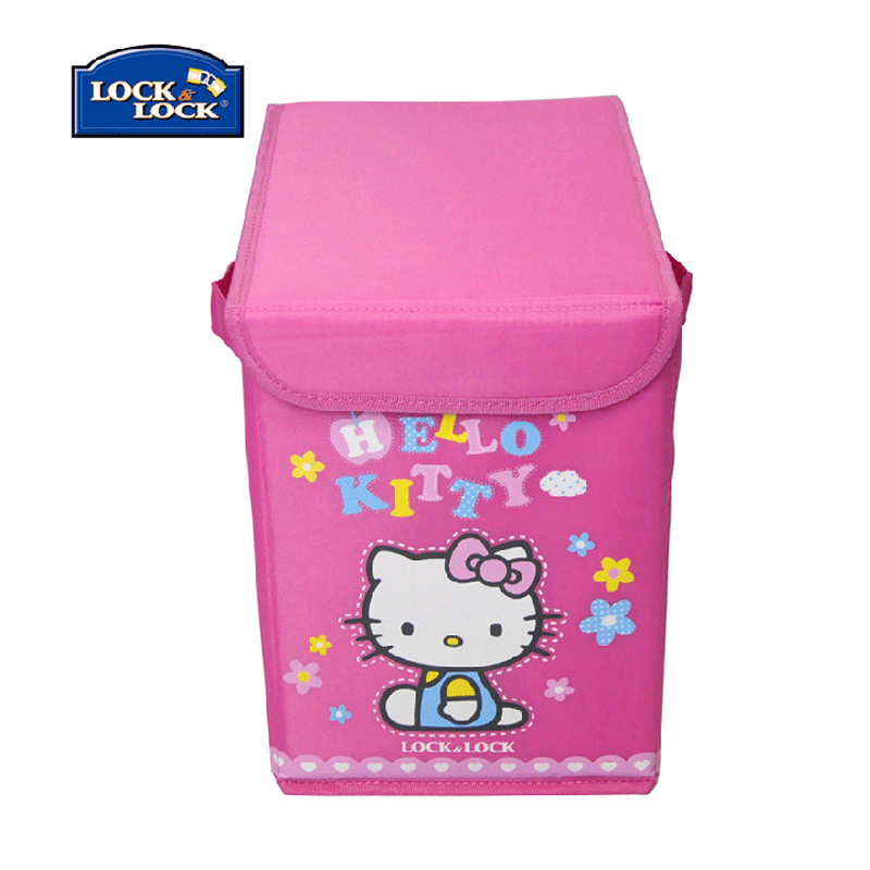 乐扣乐扣(LOCK&LOCK)HELLO KITTY系列儿童收纳箱10L HKT150P粉色
