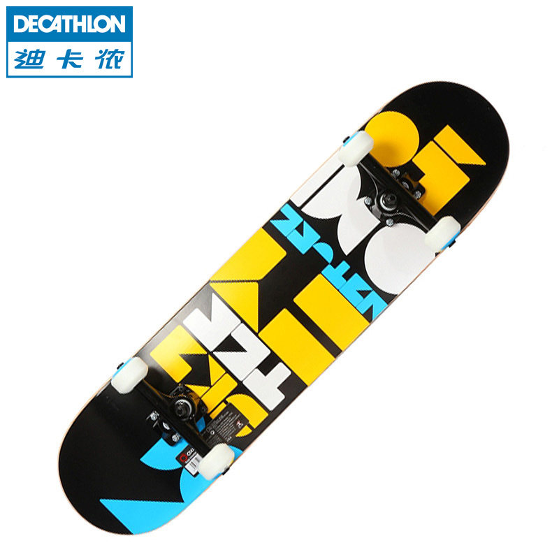 迪卡侬 轮滑运动 技巧型枫木双翘滑板 铝制钢架 ABEC7轴承 OXELO