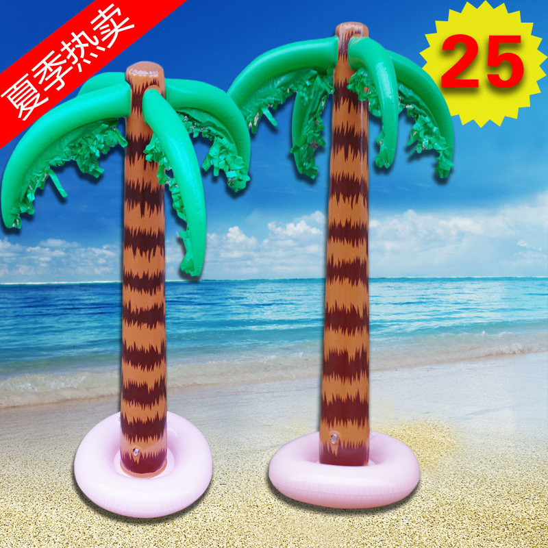 Inflatable model cartoon coconut tree background arrangement decorative tree landscape tree inflatable toy coconut tree simulation stage props