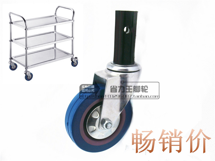 Stainless Steel Dining Car Universal Wheels Dining Car Wheels Stainless Steel Trolley Wheels 4 Inch With Hole Insert Bar Universal Castors