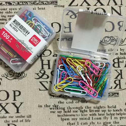 Натуральные булавки для цветной бумаги Deli Deli 0024 Булавки для цветной бумаги Бумажные булавки 28 мм 100 шт./кор.