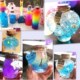 Handmade wish star bottle luminous rainbow ocean bottle diy material water baby bubble big bead glass bottle drift bottle