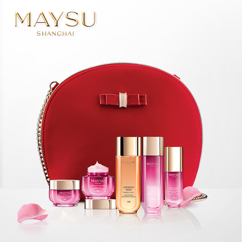 【体验装】maysu美素包邮瑰蜜凝颜娇嫩滋养5件套