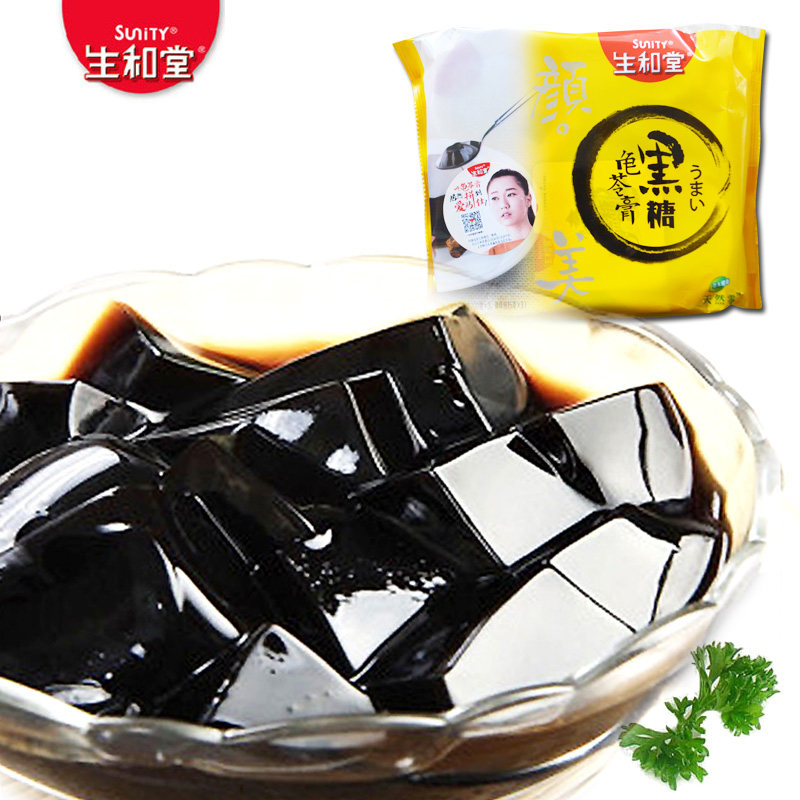 【天猫超市】生和堂 黑糖龟苓膏215g*3/袋 休闲零食 果冻布丁