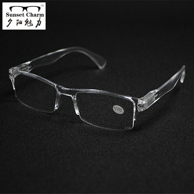 New fashion batch presbyopia spring leg presbyopia glasses Men and women presbyopia anti-fall and pressure-resistant light old man glasses