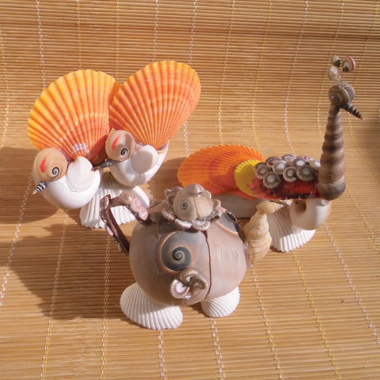 Conch shell craft gifts ornaments Children's students New Year's creative gifts Desk ornaments Seaside specialties