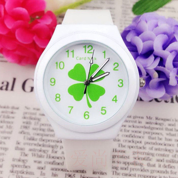 Day Department Little frescoed cute female student exam Handmaid's Korean version Jane about digital Meter Disc Waterproof Jelly Women Watches
