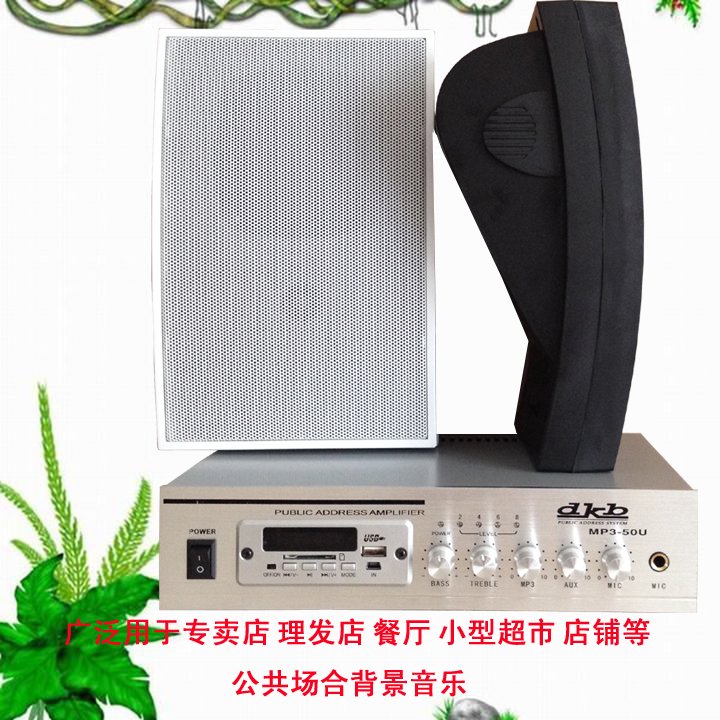 Wall-mounted audio wall speaker speaker supermarket shop dining room conference room speaker set background music set