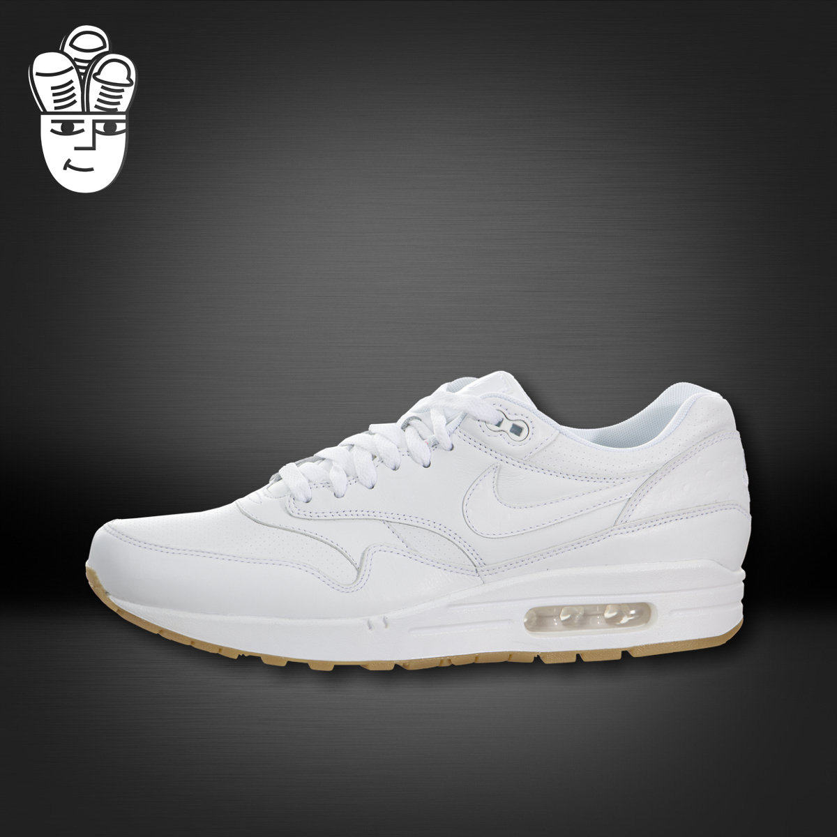 Nike Air Max 1 Leather 耐克男子限量复古气垫跑鞋 运动休闲鞋