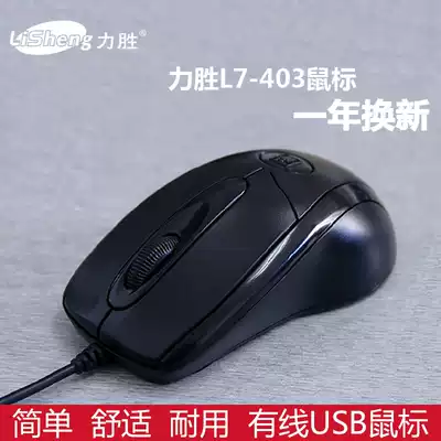 Lisheng 403A desktop computer pen mouse office network cafe game Mouse USB cable