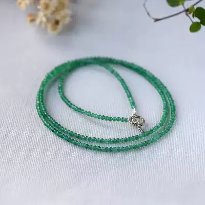 Noisy witch shop 7nows) Emerald agate small female wild multi-circle bracelet bead string bracelet natural