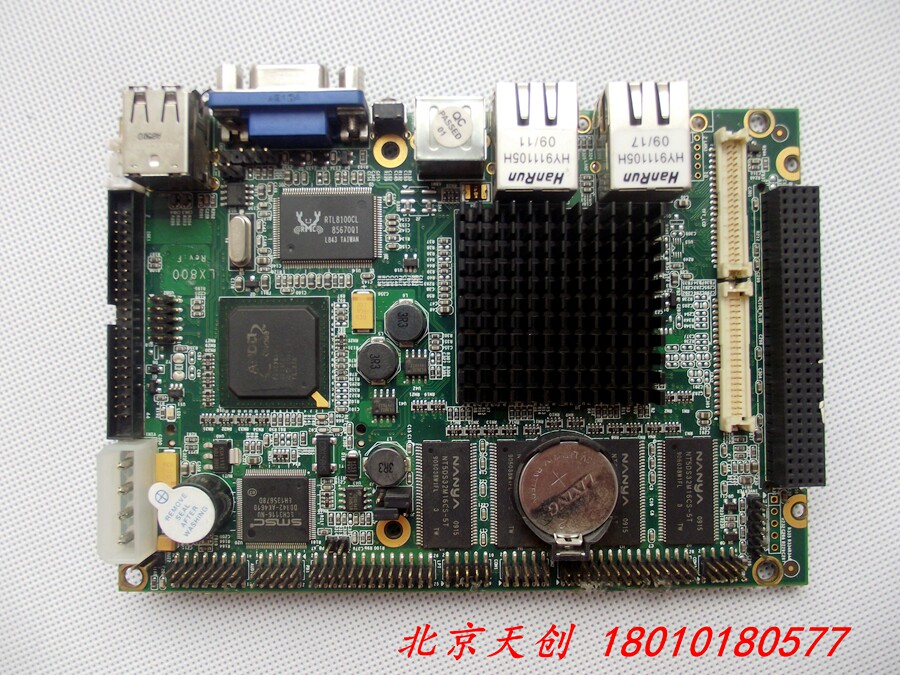 Beijing spot 3 5 industrial control motherboard LX800 Rev: F AMD processor integrated memory dual network ports