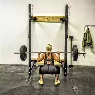 17 New wall-mounted foldable squat frame bench press frame gantry frame can be combined into a weightlifting bed