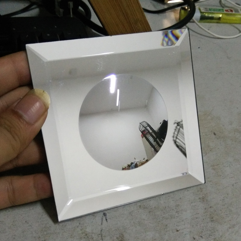 100 holes five - sided silver grinding mirror mosaic home building materials glass mosaic soft package accessories wall brick