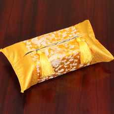 Коробка для салфеток 艺必旭 中式古典流苏纸巾盒套 纸巾抽套