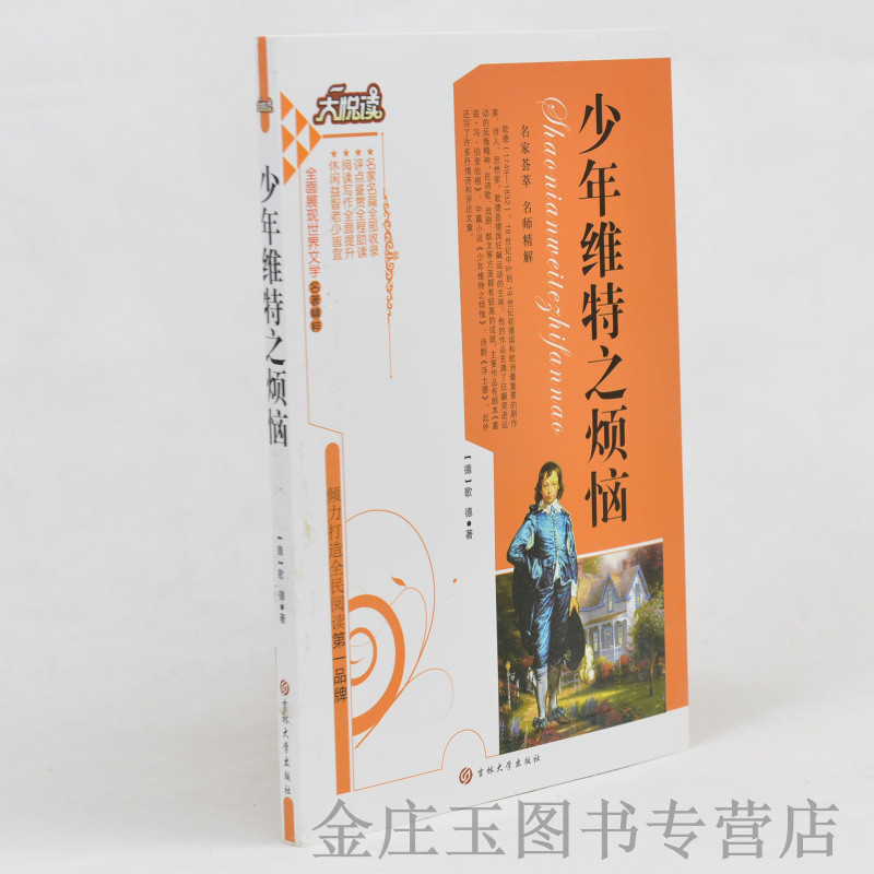 中学生课外书籍必读名著 少年维特之烦恼 /大悦读语文新课标必读丛书 小学生课外书4-6年级 青少年儿童读物10-12-15岁 学生版