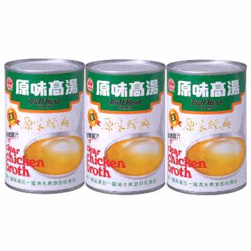 牛头牌 原味高汤 411g*3台湾官网直邮进口