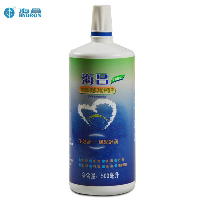 海昌隐形眼镜护理液 多效保湿美瞳护理液500ml+EYE60ml rk