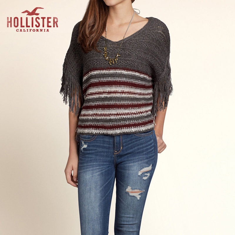 Hollister First Jetty 斗篷毛线衫 女 87159 QB8
