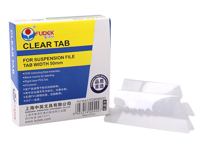 Rich Fast Fast and quick catch Index negatives Transparent Labels Pendant inserts Classified Negatives Pendant Clips 25