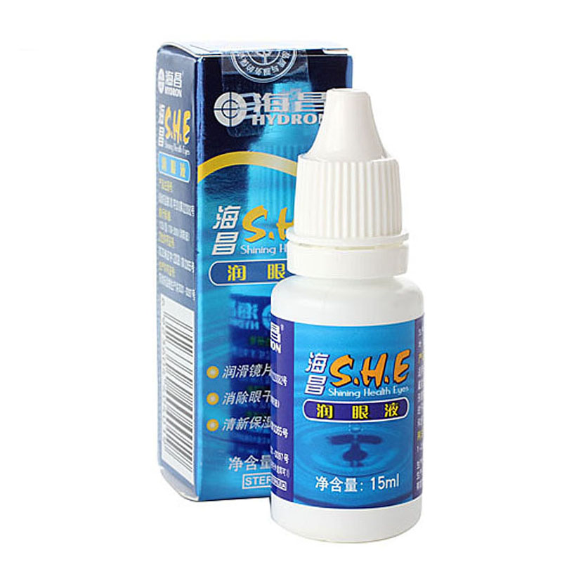 海昌美瞳隐形近视眼镜润眼液杀菌消毒15ML包邮