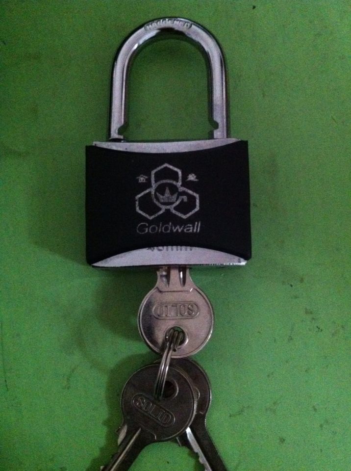 Safety Padlock Steel Lock Padlock Bag Plastic Lock Black Padlock Lock