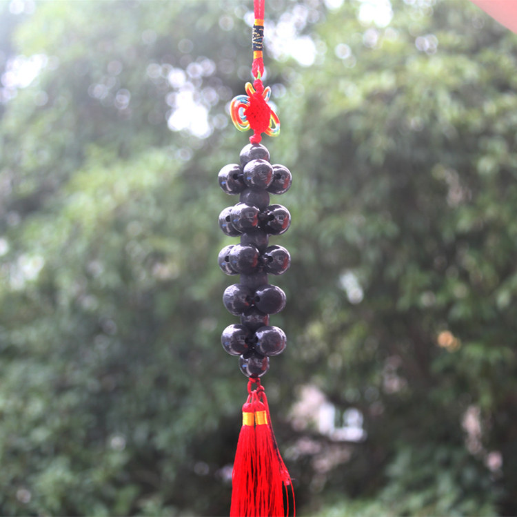 Bamboo charcoal car pendants room hanging decorated charcoal beads Charcoal Wind Bells Eliminating taint Fashion Decorations Total 2