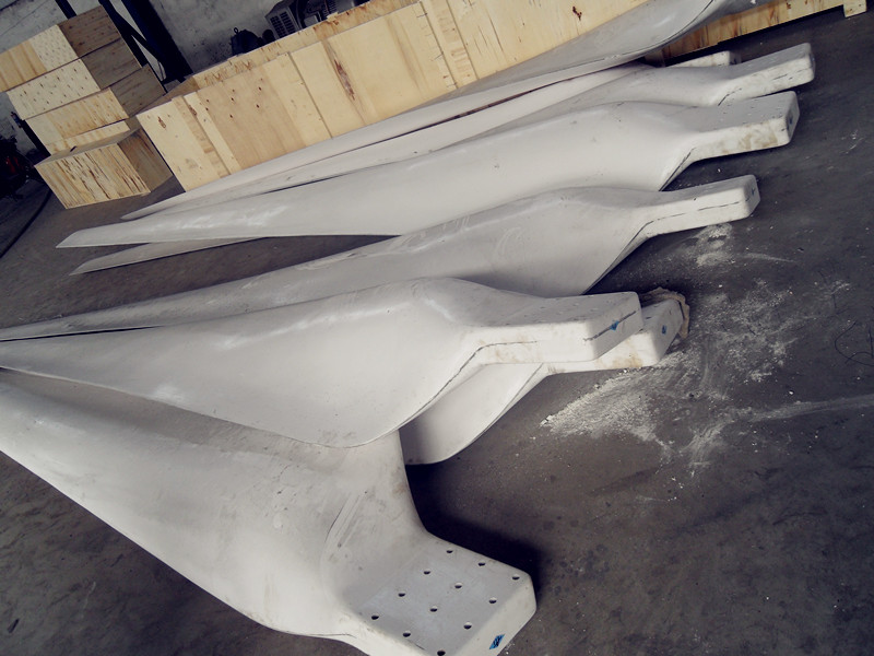 5KW small wind generator blade diameter 6 m composite material reinforced fibreglass material household flabellum
