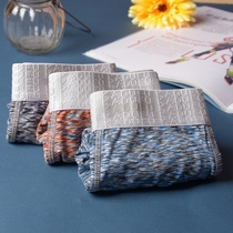 High-grade dyed mens underwear flat corner middle waist modal soft breathable quick-drying comfortable simple quality shorts