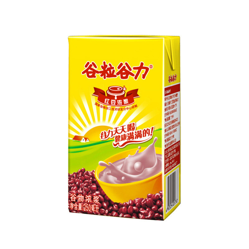 【天猫超市】谷粒谷力谷物浓浆红豆浓浆250ml/盒 天天喝健康满满