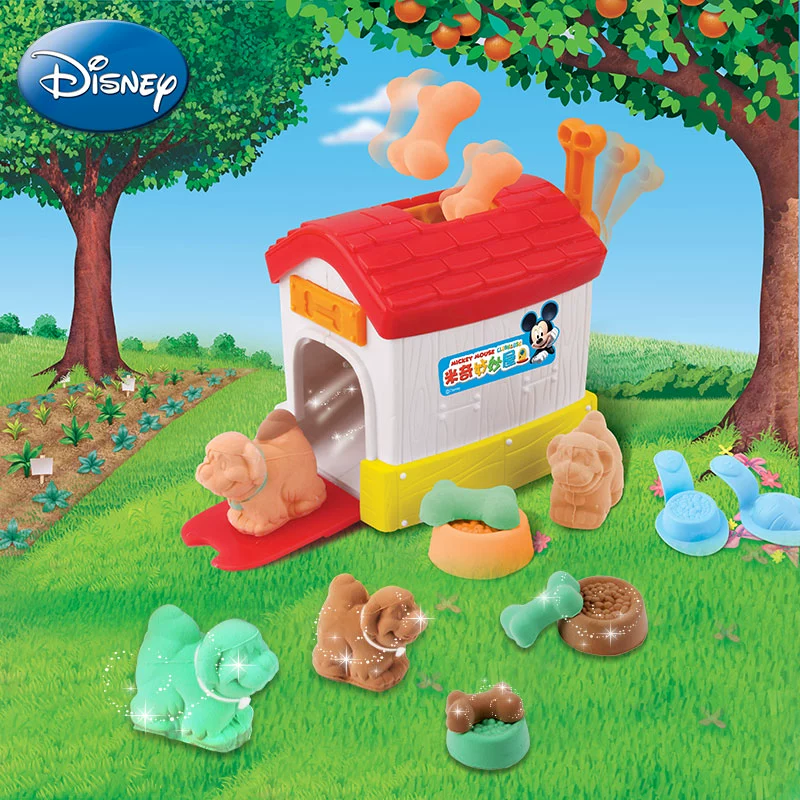Disney 3D in bùn máy in con chó con cửa hàng ăn trưa làm bằng tay màu đất sét plasticine đất sét không khô đồ chơi trẻ em - Đất sét màu / đất sét / polymer đất sét,