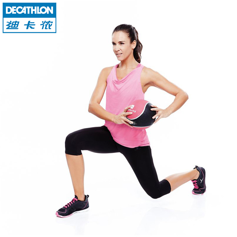 迪卡侬健身运动药球重力球医疗球实心球1KG DOMYOS EQ