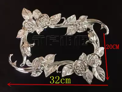New hot sale photo studio corner flower waist flower electroplating rose photo frame waist flower bright silver big waist flower