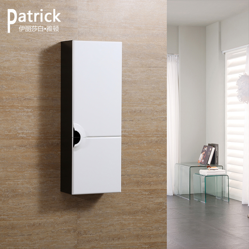 Baihe Bathroom Side Cabinet Modern Solid Wood Bathroom Cabinet