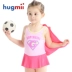 Hugmii trẻ em superman phong cách áo tắm bé spa áo tắm chàng trai và cô gái dính liền superman áo tắm phù hợp với