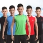 VEOBIKE chỉ gửi ngoài trời nhanh chóng làm khô vest của nam giới breathable không tay thể thao nhanh chóng làm khô quần áo khô nhanh áo sơ mi quần áo áo gió cardina