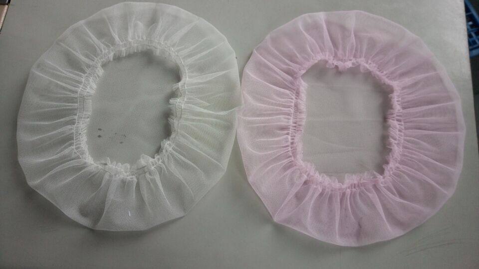 Net yarn cap Two clothes kitchenette cooking fried vegetable anti-oil cap Two-color oil smoke headgear bath hat hat Buy one send a