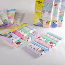 8-pack baby small square towel baby knitted cotton cloth mouth towel combed cotton feeding milk towel handkerchief handkerchief