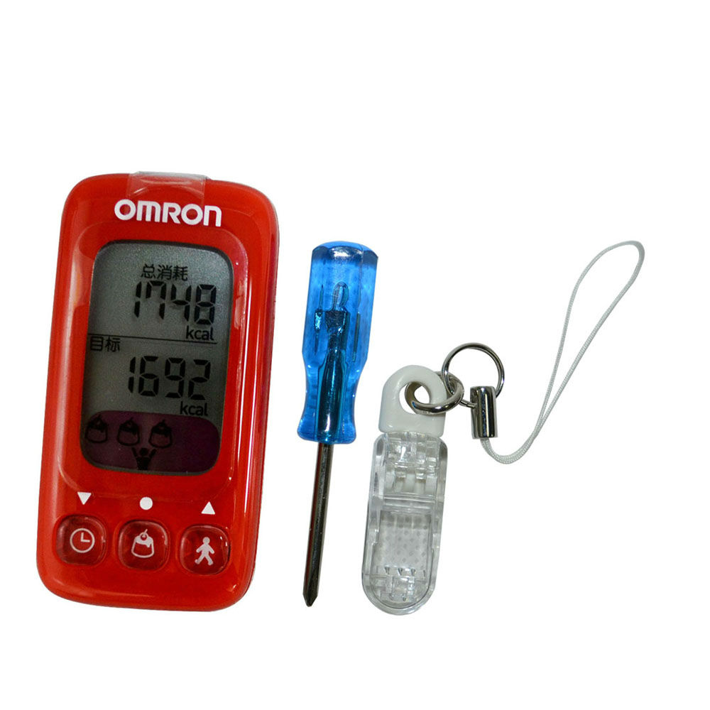 欧姆龙中文电子计步器HJA-310 走路跑步多功能消耗脂肪卡路里
