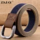 ZSJAY chiến thuật chim đàn ông vải vành đai nylon vành đai chiến thuật nam với vành đai dày zs-s4 - Thắt lưng