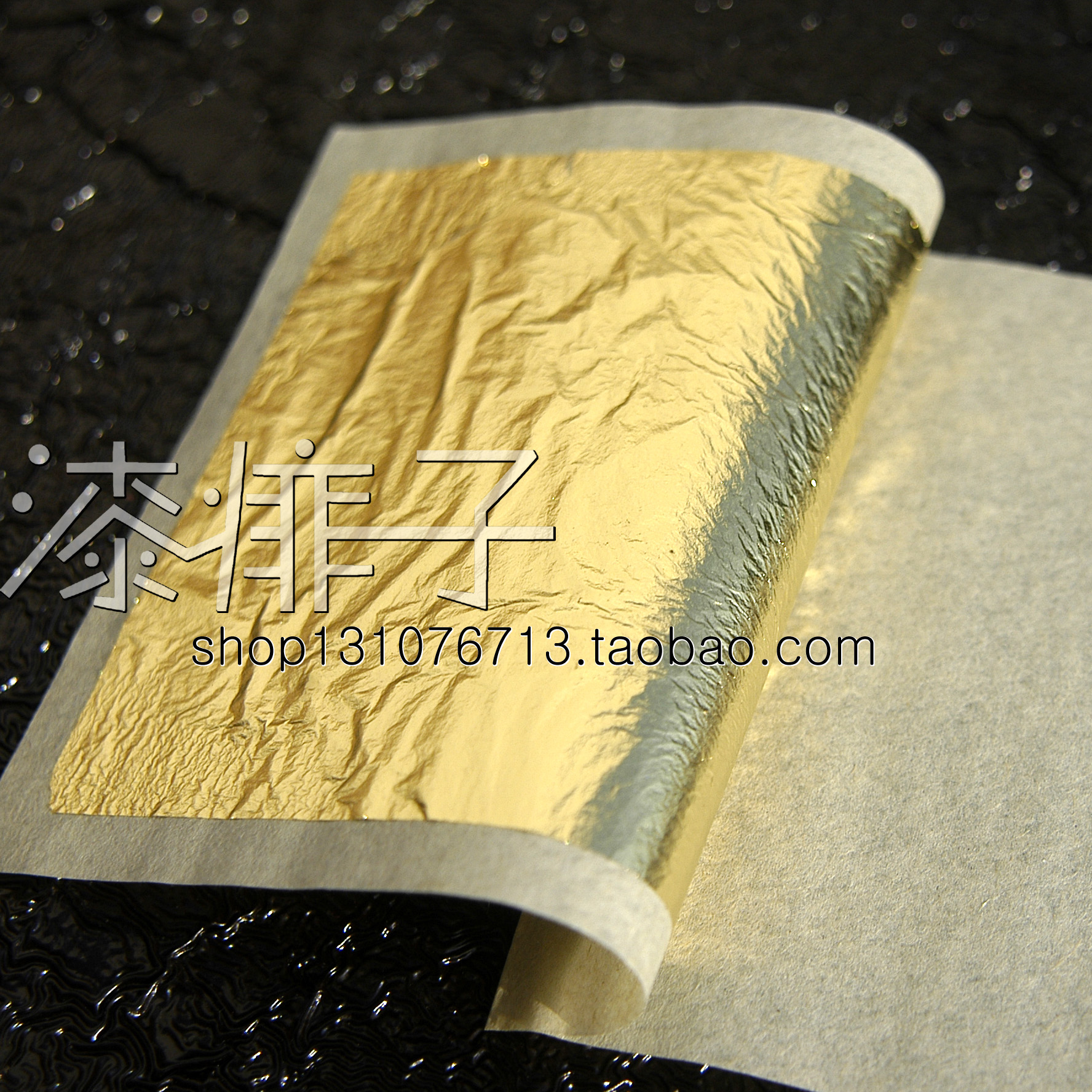 Gold Leaf Real Gold Leaf Buddha Statue Daoguan Furniture And Gold Crafts Gift Pendulum Decoration Decorative Lacquer Painting Material