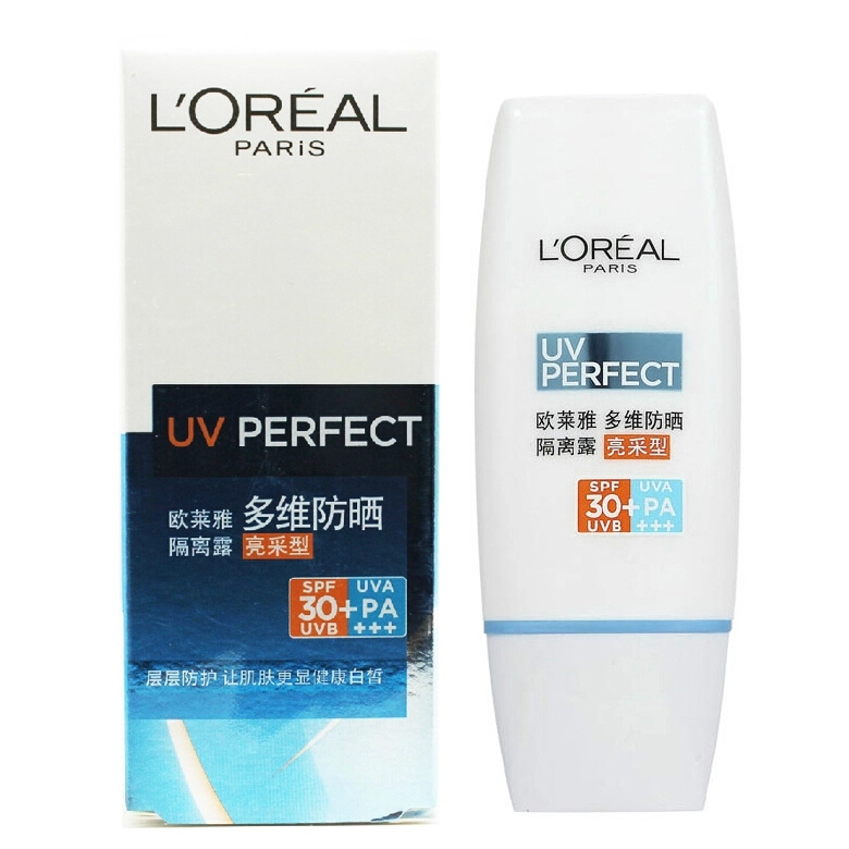 L'OREAL/欧莱雅多维防晒隔离露-亮采型30ml 轻盈清爽 持久防护