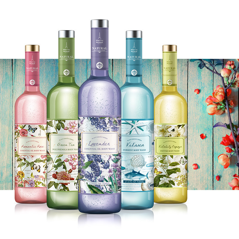 11 法国玛汀露丝植物精油沐浴露 香槟礼盒装2瓶