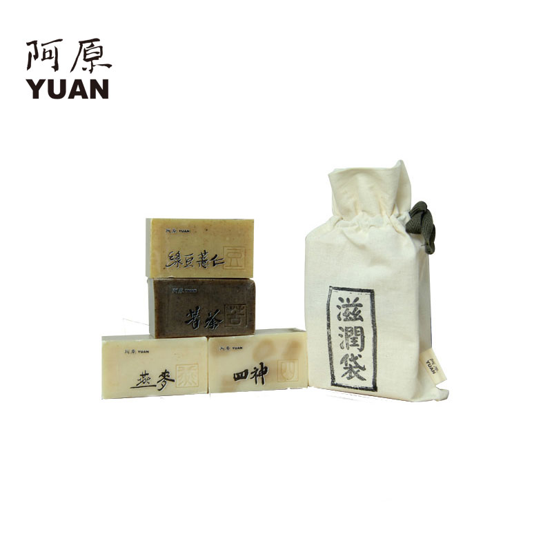 阿原纯天然手工皂套装礼盒装滋润袋（四神+绿豆薏仁+燕麦+苦茶）
