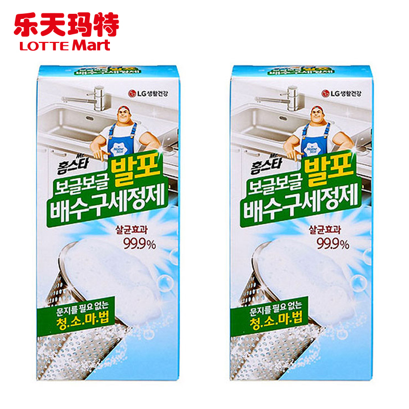 LOTTEMART乐天玛特 LG/Homestar  泡沫 排水口清洁剂 40g*3