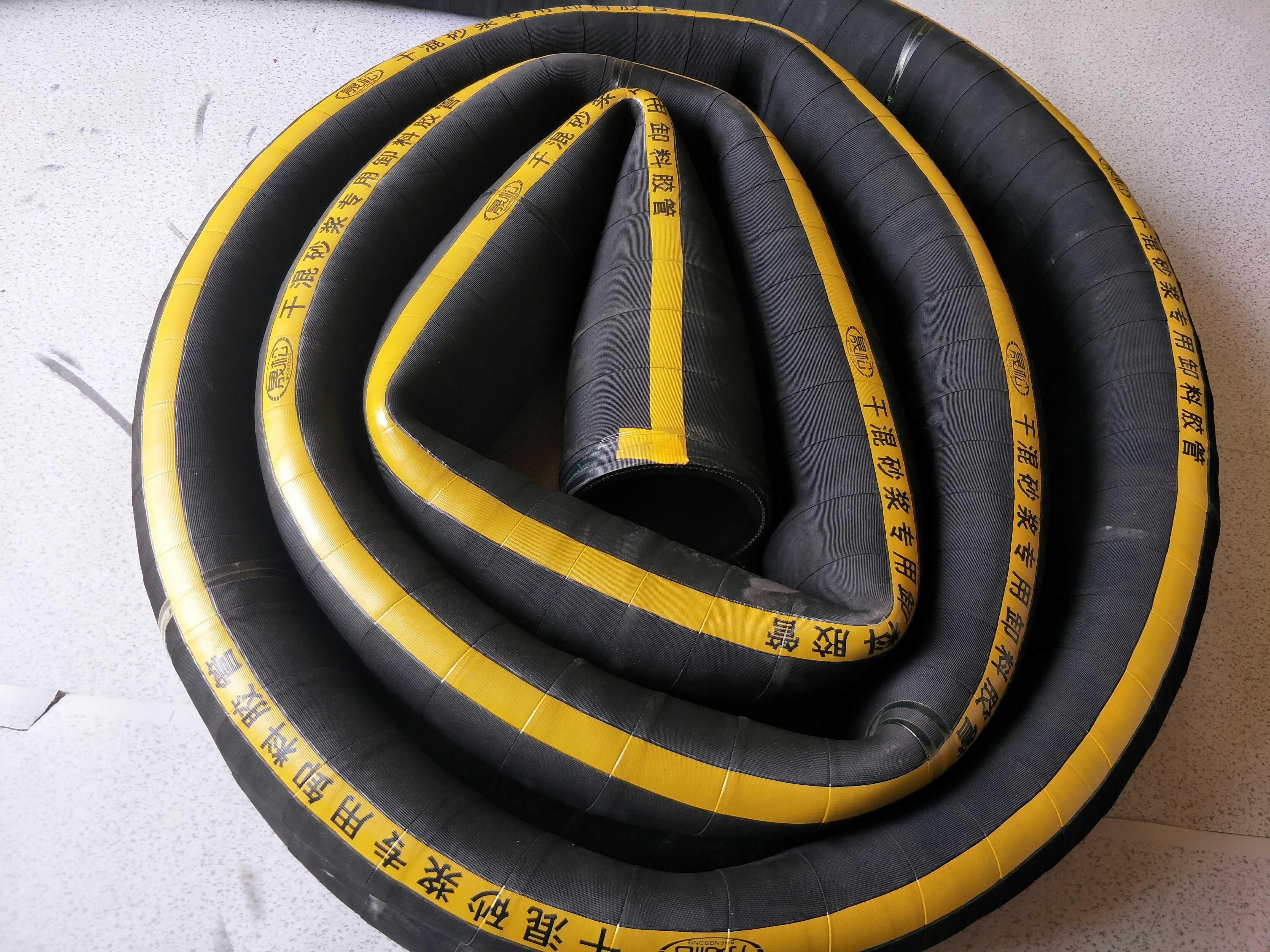 Bulk cement tanker accessories rubber tube wear-resistant high temperature dry mixed powder mortar dry powder unloading ash ash hose