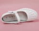 NYI air-cushion nurse shoes white genuine leather flat-soled women's soft-soled hollow single shoes shallow mouth non-slip breathable work shoes