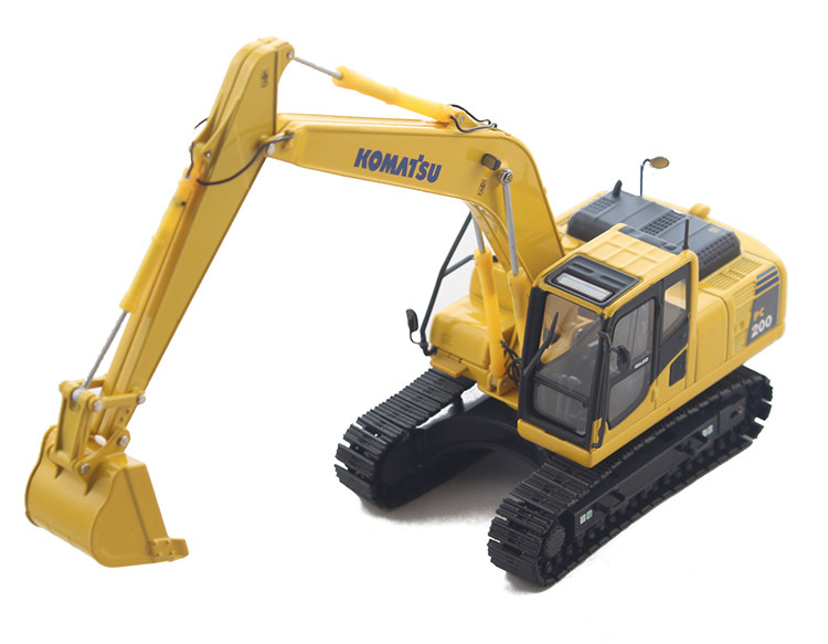 Komatsu PC200 Xiaobao Excavator Model Model of Excavator Excavator Alloy Engineering Vehicle 1:50