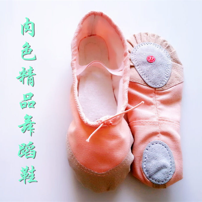 Straight hair soft-soled shoes dance shoes women waltz tango adult shoes practice shoes ballet shoes factory factory white