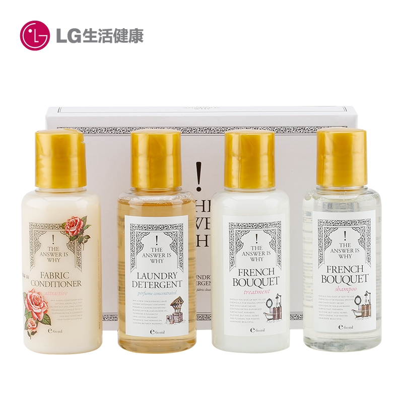 韩国LG直营正品 WHY Shampoo/Fabric SPA 旅行4件套保湿滋润